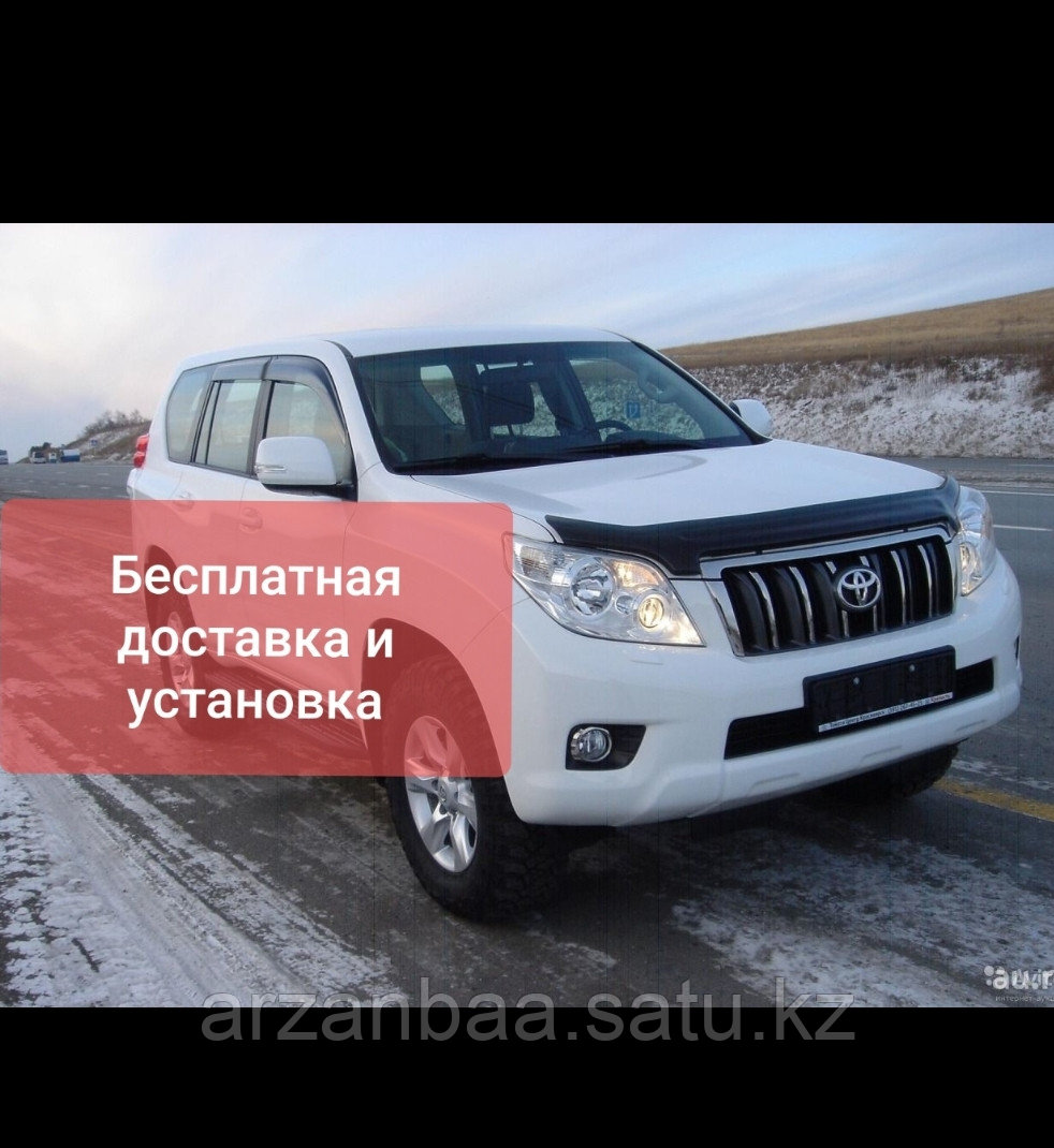 Ветровики на Toyota Land Cruiser Prado 150 120 Ленд Крузер Прадо 150 120. Дефлекторы на Прадо 150 120