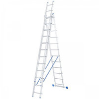 Лестница алюминиевая, трехсекционная,3х12 ступеней/ СИБРТЕХ