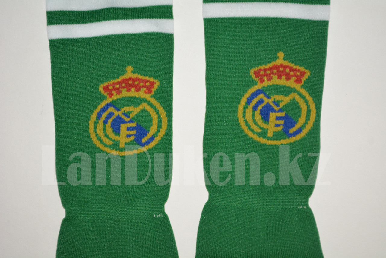 Футбольные детские гетры Real Madrid, зеленые - фото 5 - id-p66299371
