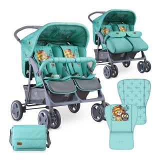 Коляска для двойни Bertoni TWIN + накидка на ножки цвета в ассортименте