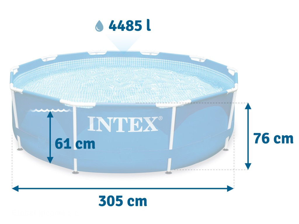 Бассейн каркасный INTEX 28202 (305х76 см) на 4485 литров - фото 3 - id-p66316792