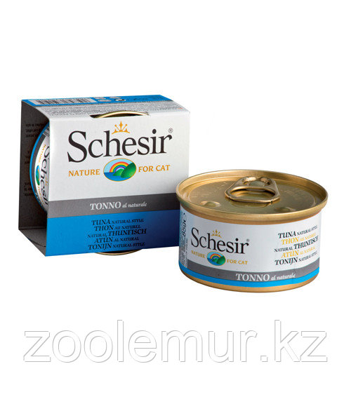 Schesir консервы для кошек (с тунцом в собственном соку) 85 гр., фото 1