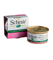 Schesir консервы для кошек (с филе цыплёнка и ветчиной) 85 гр.