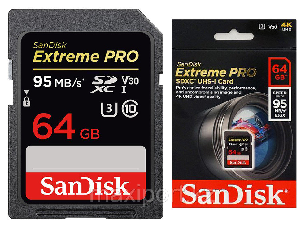 Sdxc Card Sandisk extreme pro  64GB 95MB/S UHS-I U3