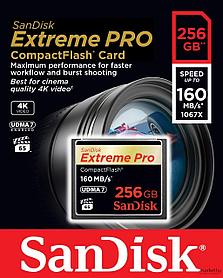 CompactFlash Card Sandisk extreme pro  256GB 160MB/S