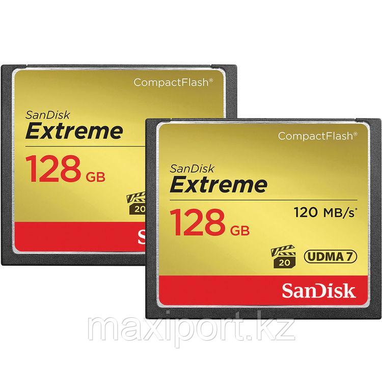 CompactFlash Card Sandisk extreme 128GB 120MB/S - фото 1 - id-p66341747