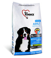 1st Choice Adult сухой корм для собак средних и крупных пород (с курицей) 7 кг.