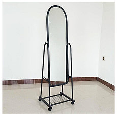 Зеркало напольное 160х38 см на колесиках цвет черный А311, фото 2