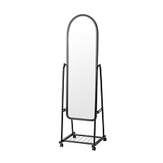Зеркало напольное 160х38 см на колесиках цвет черный А311, фото 3
