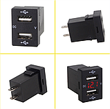 USB зарядное устройство с вольтметром на 2 USB, фото 2