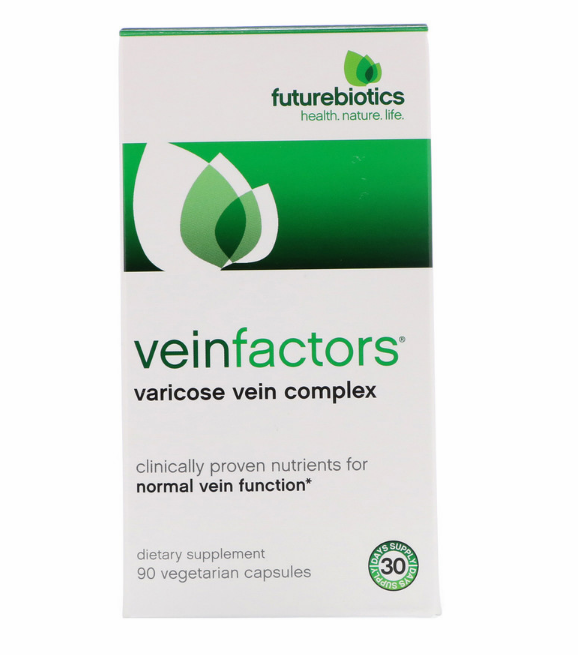 FutureBiotics, VeinFactors, противоварикозный комплекс, 90 вегетарианских капсул - фото 1 - id-p66365843