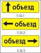 Дорожный знак 5.32.1-5.32.3