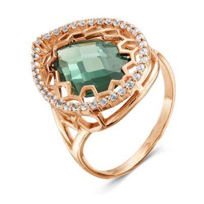Серебряное кольцо с фианитом цветным Красная Пресня 2387115-7