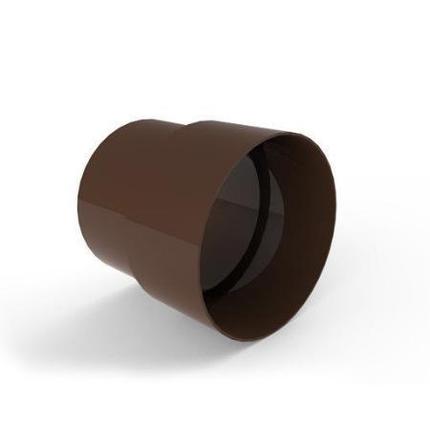 Соединитель трубы  INES 80 мм коричневого цвета., фото 2