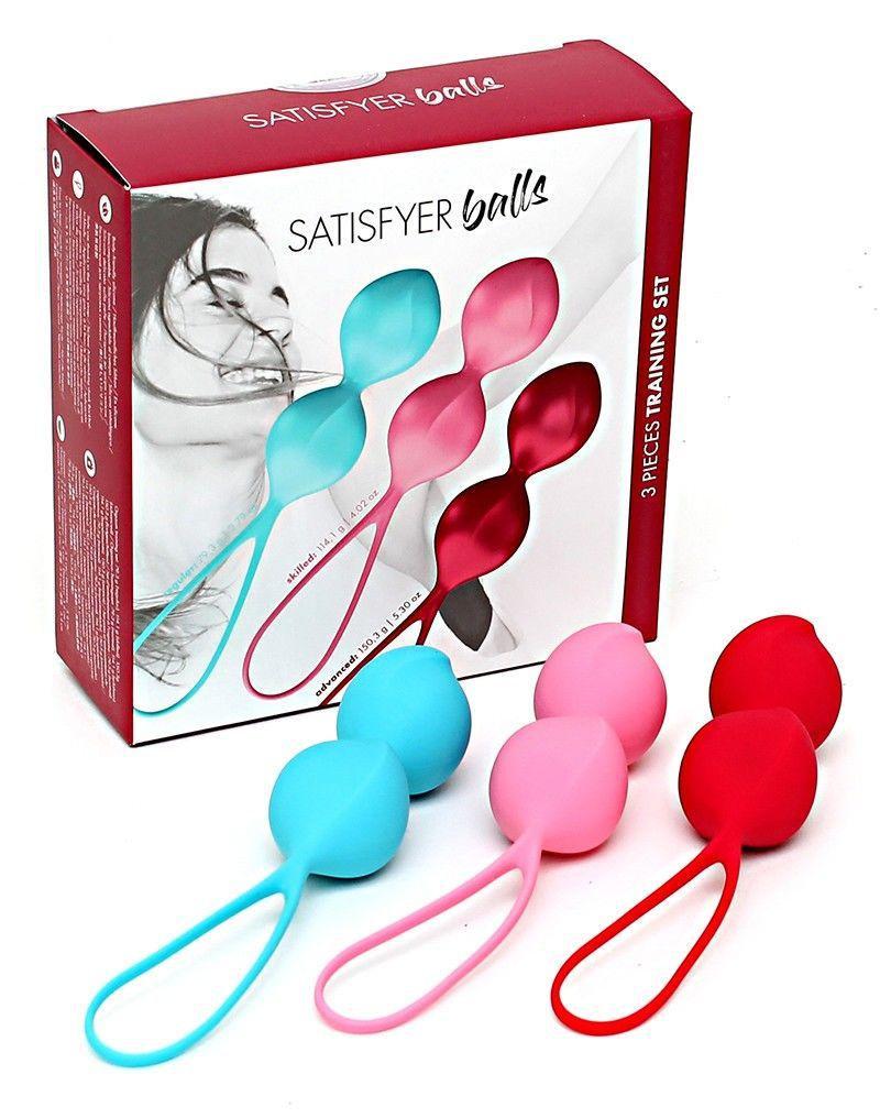 Вагинальные шарики "Satisfyer Balls", 3.4 см, силикон