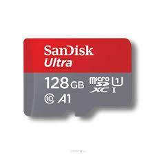Карта памяти Sandisk Ultra 100MB/S, Тип: microSDXC, 128 Гб
