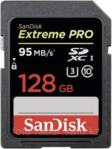 Карта Памяти Sandisk Extreme Pro SDSDXPA-128G-G46, Тип: Secure Digital XC, 128 Гб