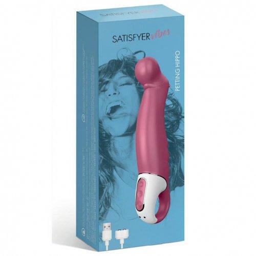 Вибратор для точки G "Satisfyer Vibes - Petting Hippo", силикон
