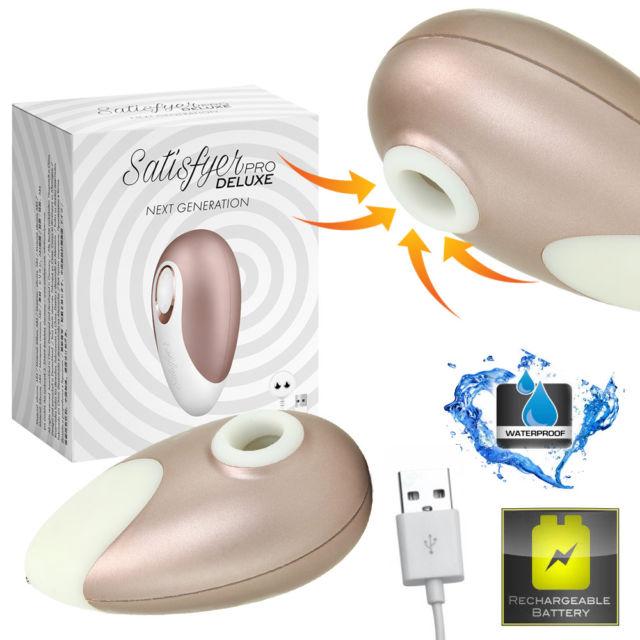 Вакуумный массажер клитора "Satisfyer Pro Deluxe NG", 11 режимов вибрации
