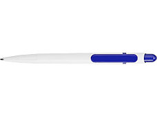 Ручка шариковая Этюд, белый/синий, фото 3