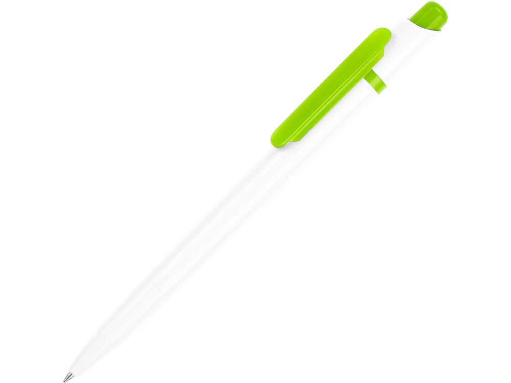 Ручка шариковая Этюд, белый/зеленое яблоко - фото 1 - id-p60491356