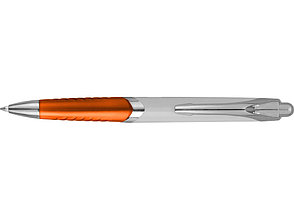 Ручка шариковая Призма, белый/оранжевый, фото 2