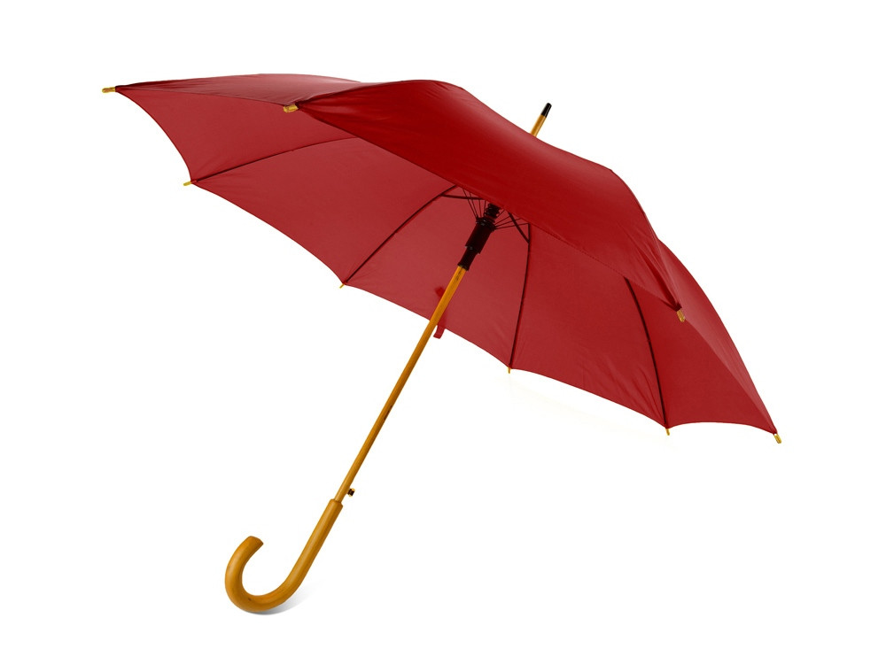Зонт-трость полуавтоматический с деревянной ручкой - фото 1 - id-p60491429