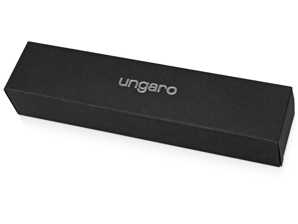Ручка шариковая Ungaro модель Ovieto в футляре, черный/серебристый - фото 8 - id-p55506979
