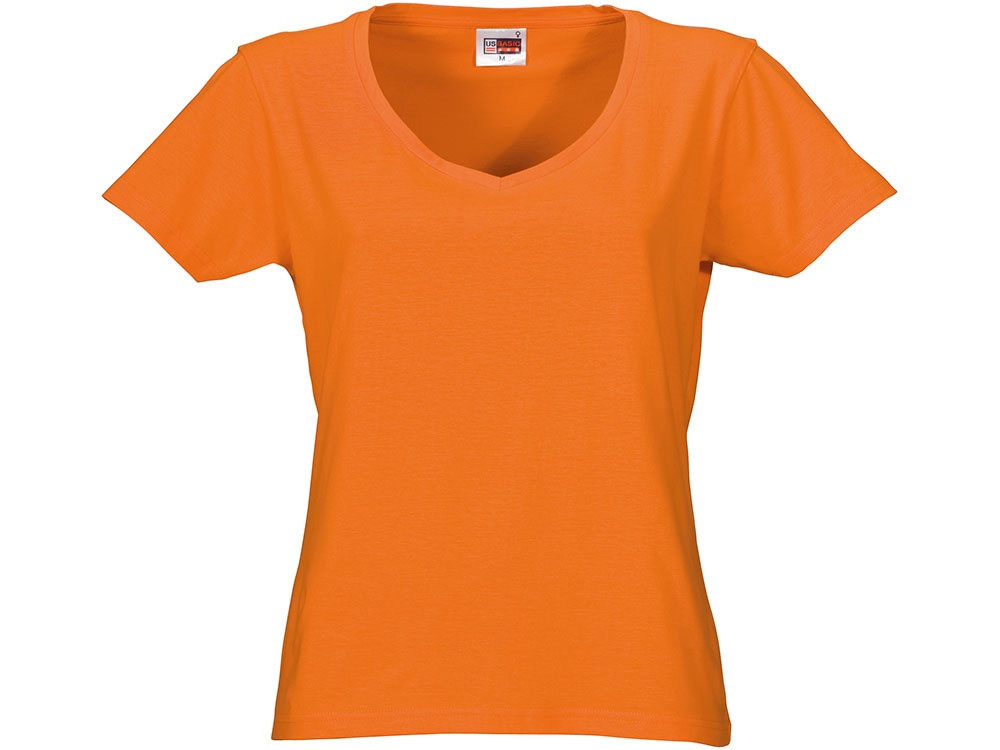 Футболка Heavy Super Club женская с V-образным вырезом, оранжевый - фото 6 - id-p60491684