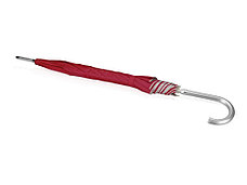 Зонт-трость полуавтомат Майорка, красный/серебристый, фото 2