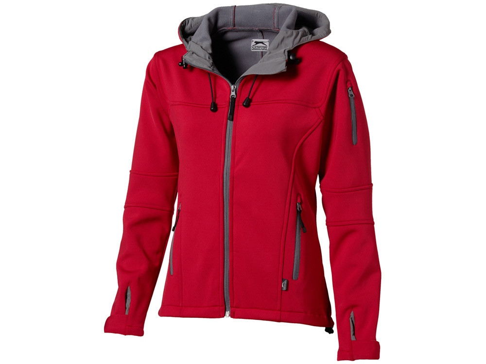 Куртка софтшел Match женская, красный/серый - фото 1 - id-p60492044