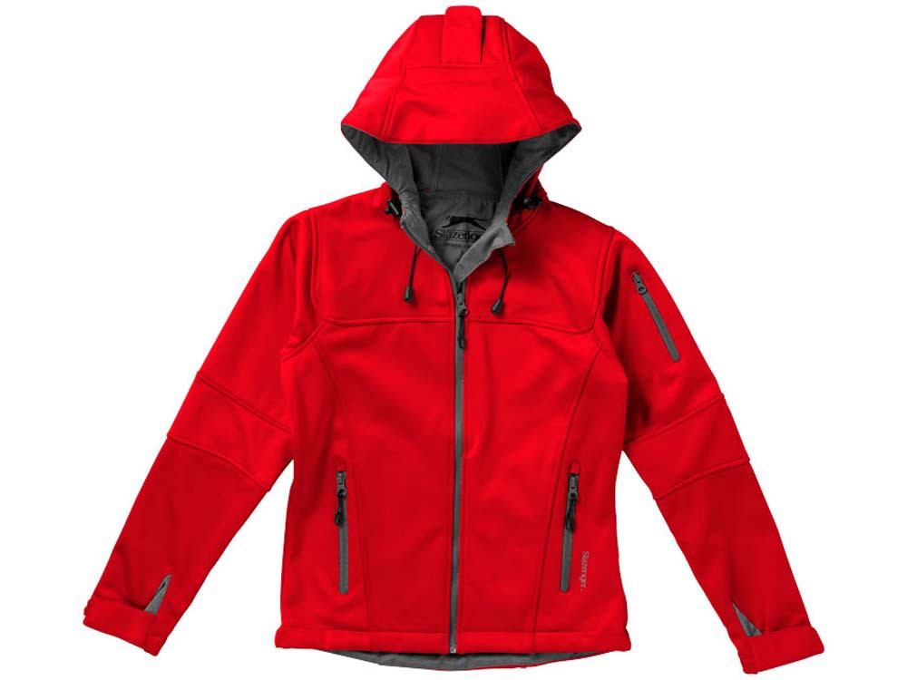 Куртка софтшел Match женская, красный/серый - фото 5 - id-p60492044
