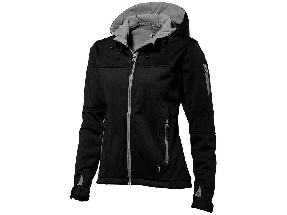 Куртка софтшел Match женская, черный/серый - фото 1 - id-p60492060