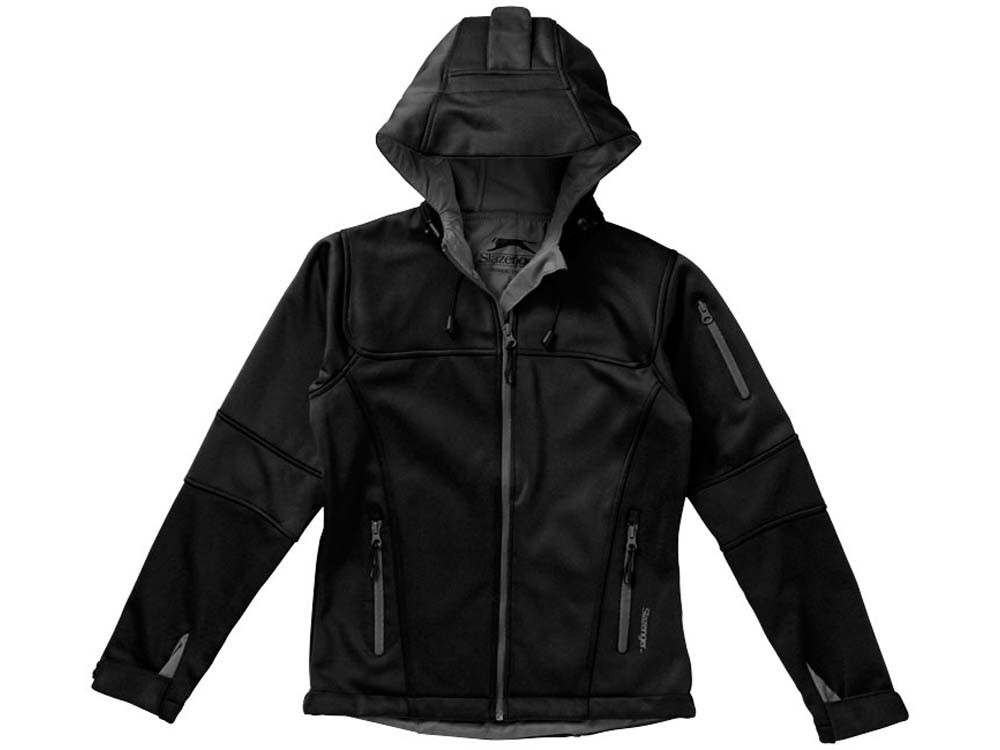 Куртка софтшел Match женская, черный/серый - фото 6 - id-p60492060