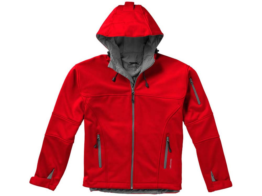 Куртка софтшел Match мужская, красный/серый - фото 5 - id-p60492073