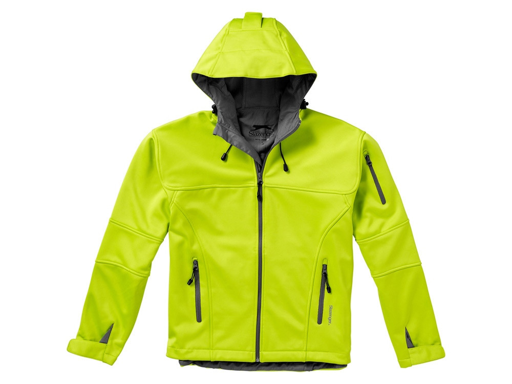 Куртка софтшел Match мужская, св.зеленый/серый - фото 3 - id-p60492080