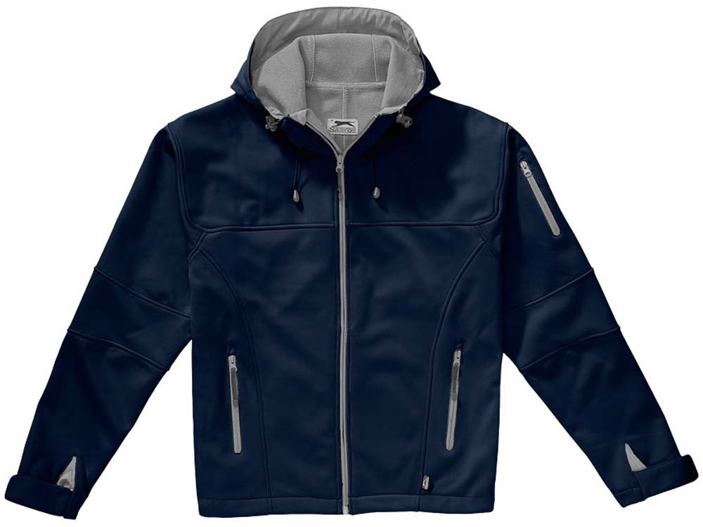 Куртка софтшел Match мужская, темно-синий/серый - фото 5 - id-p55507711