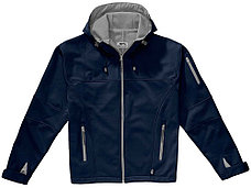 Куртка софтшел Match мужская, темно-синий/серый, фото 3