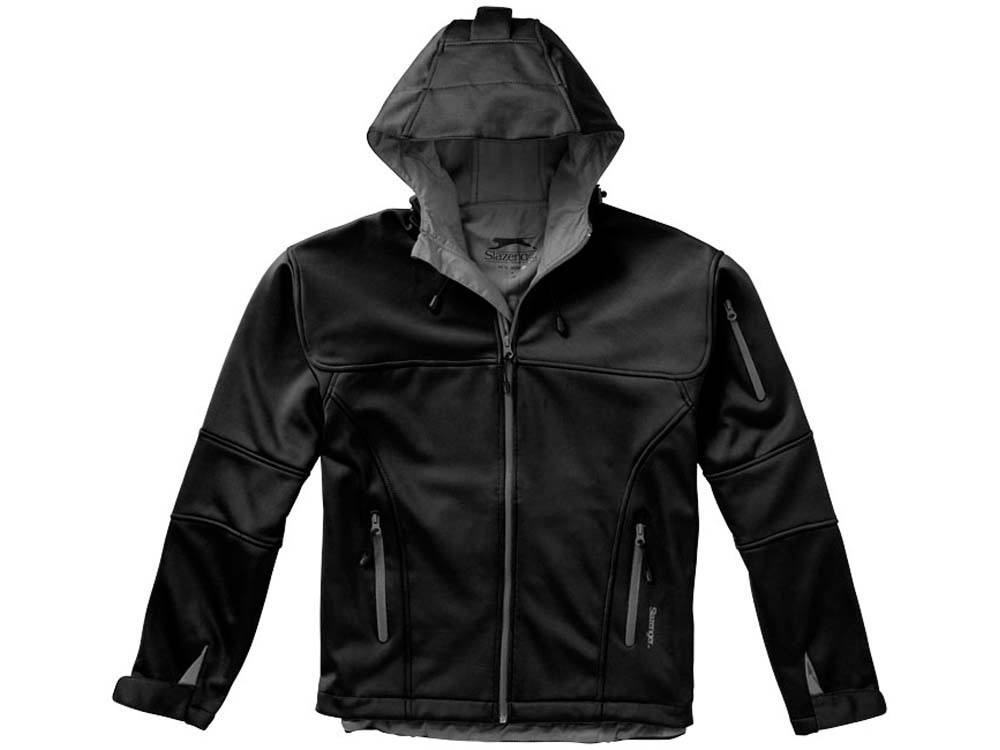 Куртка софтшел Match мужская, черный/серый - фото 6 - id-p55507718