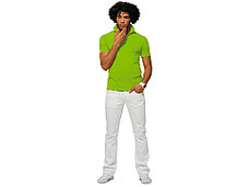 Рубашка поло First мужская, зеленое яблоко, фото 3