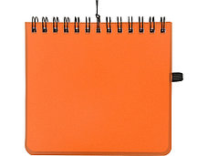 Блокнот А6 Журналист с ручкой, оранжевый, фото 3