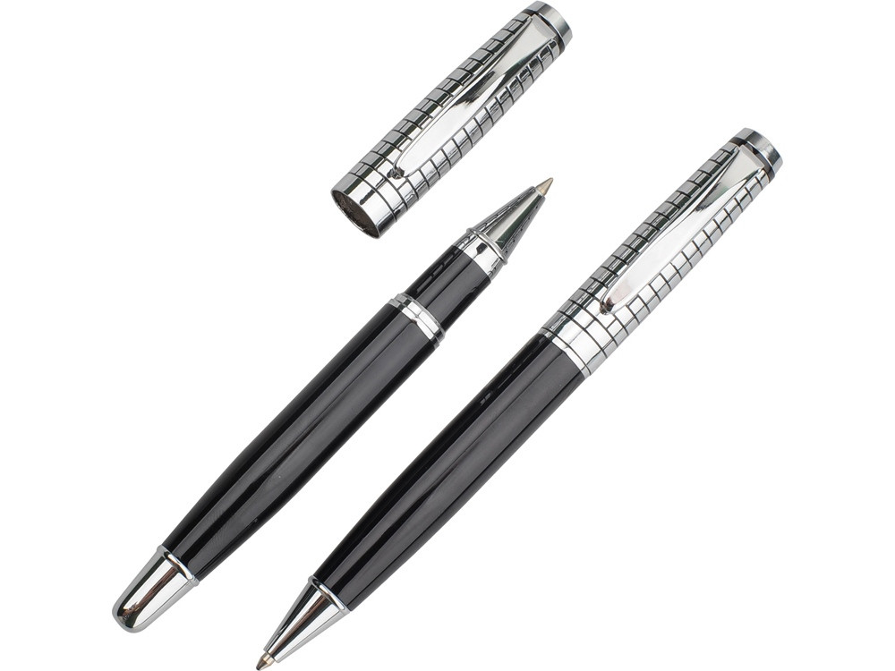 Набор Бельведер: ручка шариковая, ручка роллер в футляре