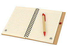 Блокнот Priestly с ручкой, красный, фото 3