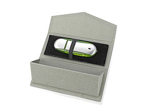 Подарочная коробка для флеш-карт треугольная, серый, фото 2