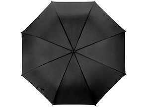 Зонт-трость полуавтоматический с пластиковой ручкой, черный, фото 3