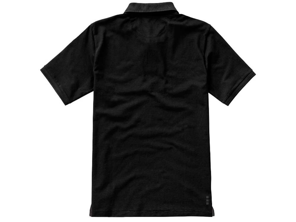 Calgary мужская футболка-поло с коротким рукавом, черный - фото 6 - id-p55513286