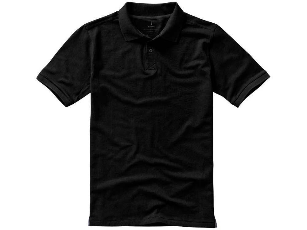 Calgary мужская футболка-поло с коротким рукавом, черный - фото 7 - id-p55513286