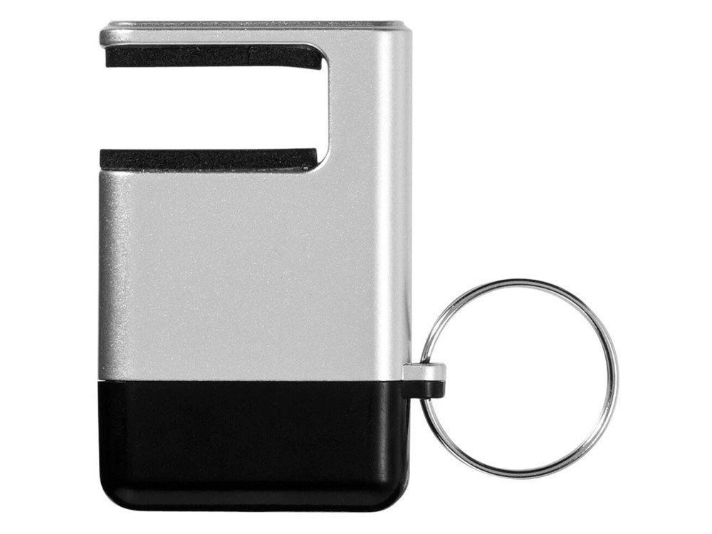 Подставка-брелок для мобильного телефона GoGo, серебристый/черный - фото 4 - id-p60498323
