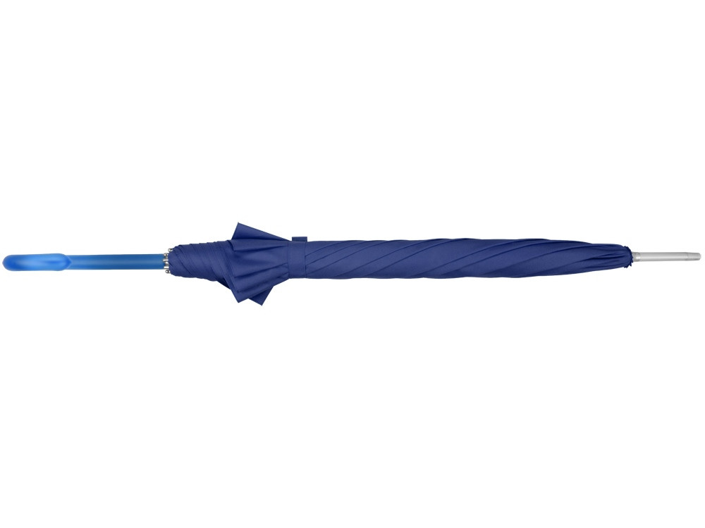 Зонт-трость механический с полупрозрачной ручкой, синий - фото 9 - id-p60498526