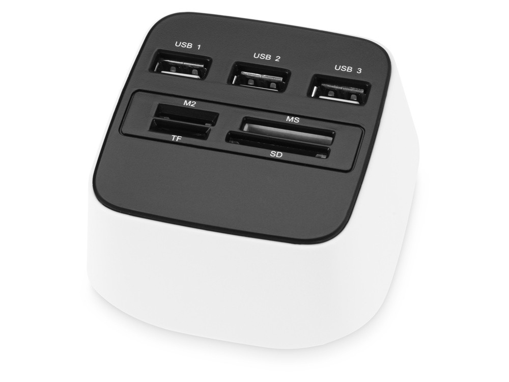 USB Hub на 3 порта со встроенным картридером для карт SD, TF, MS и M2 - фото 1 - id-p60498537